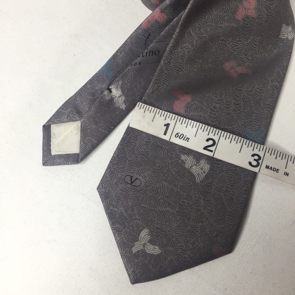 Valentino tie gray Gravatta perfect condition - Picture 3 of 8